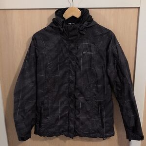 Columbia Charcoal 3 In 1 Patterned Hooded Jacket